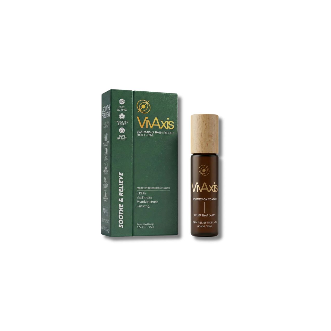 VIVAXIS CBDA WARMING ROLL ON WITH ADDED BOTANICALS- FAST ACTING ENDURING RELIEF
