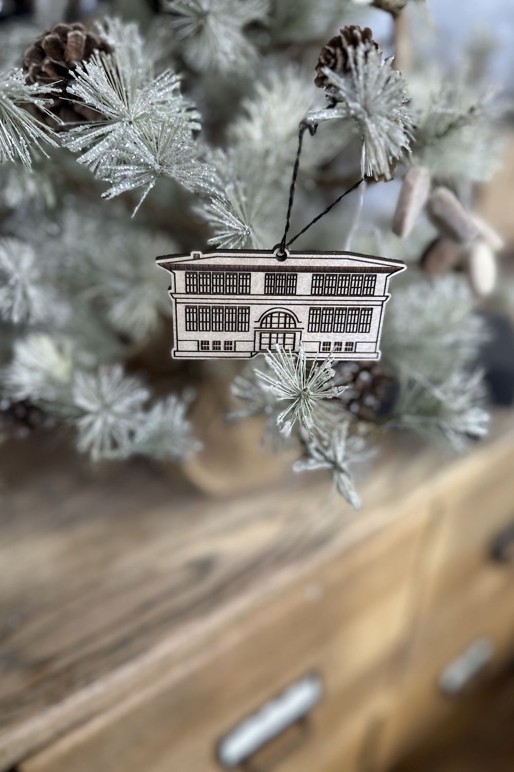 Nome Schoolhouse Wooden Ornament