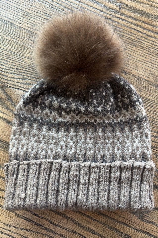 Natural Colors Hand Knit Hat