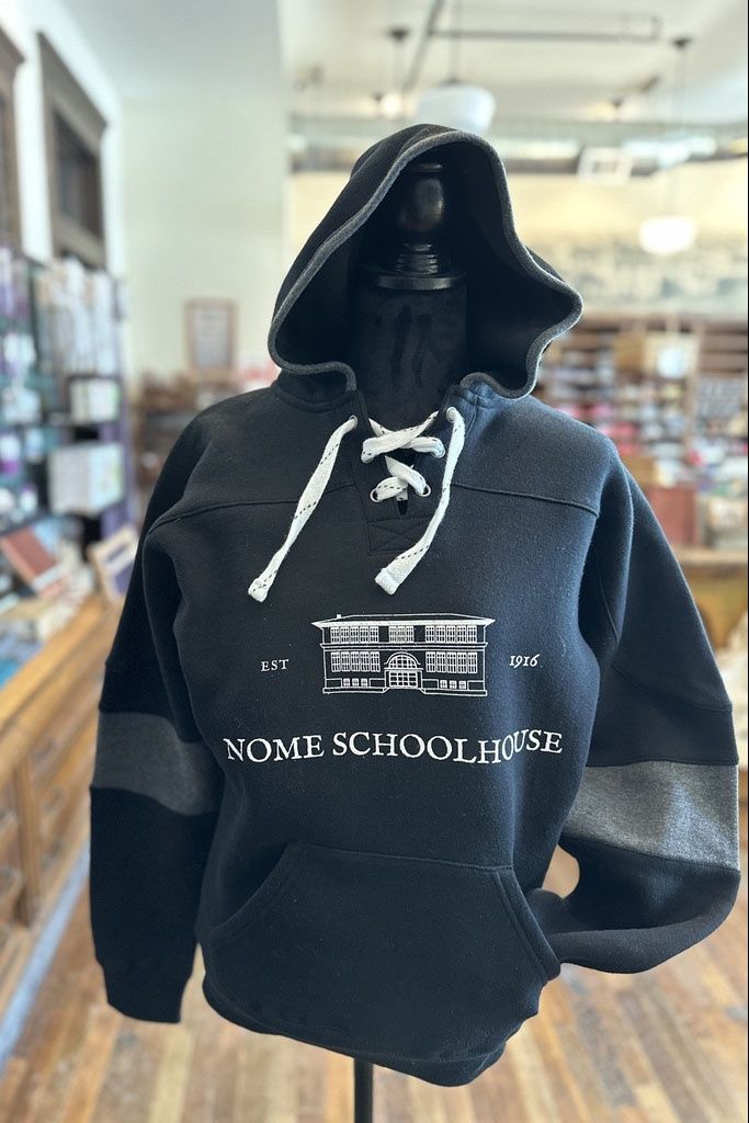 Adult Nome Schoolhouse Hockey Style Hoodie