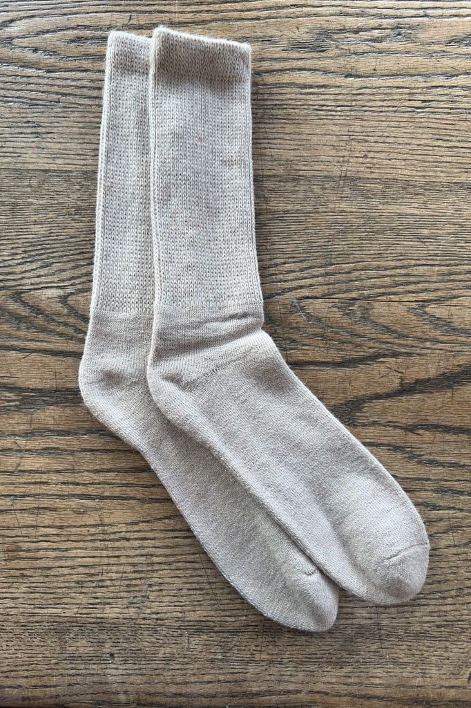 Men&#39;s Alpaca Loose Top Socks