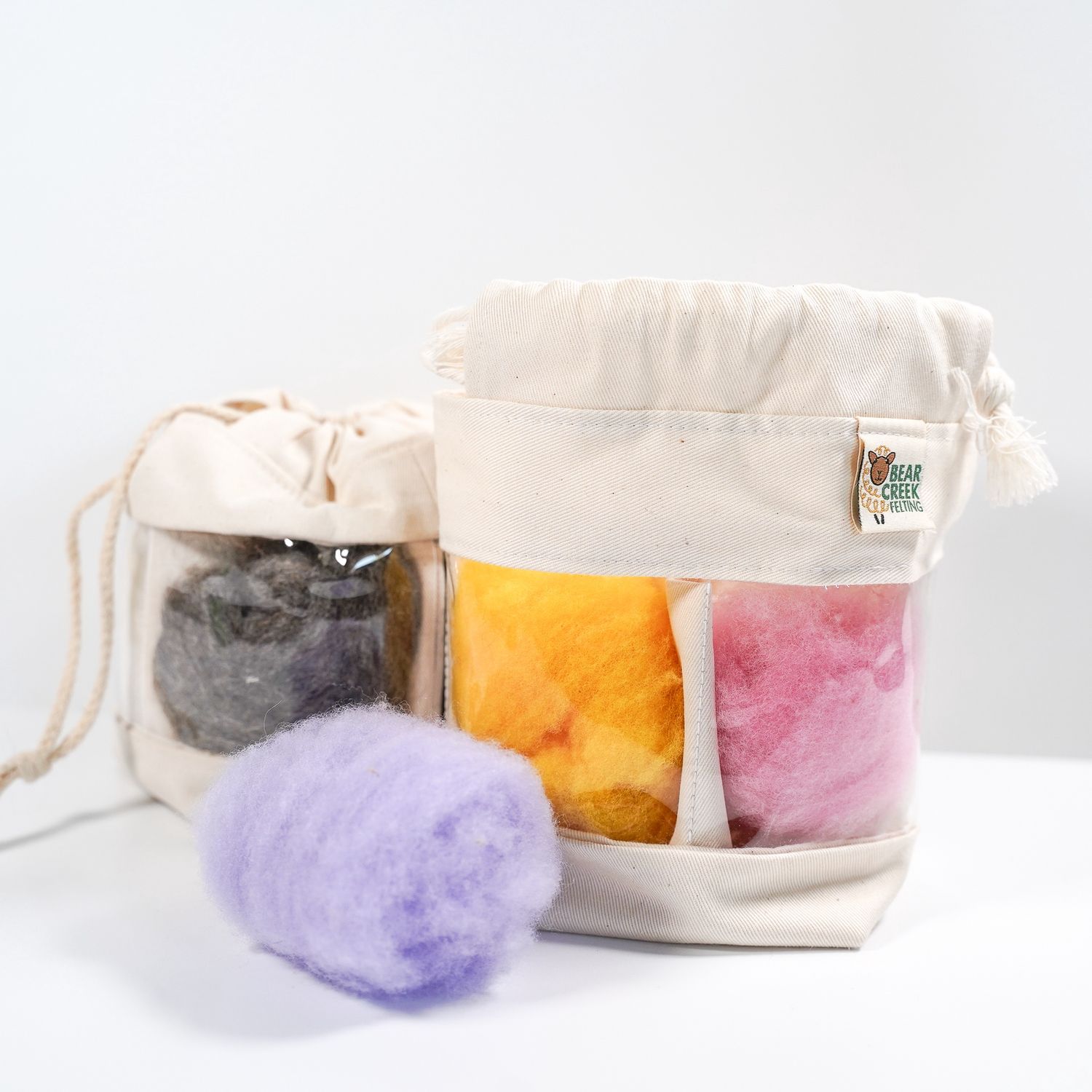Bear Creek Felting Wool Organizer Bag