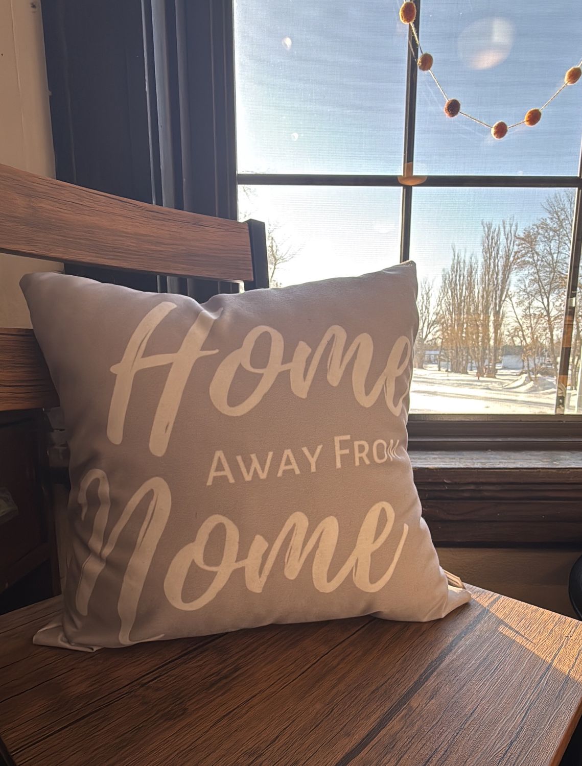 Throw pillow- home away from nome