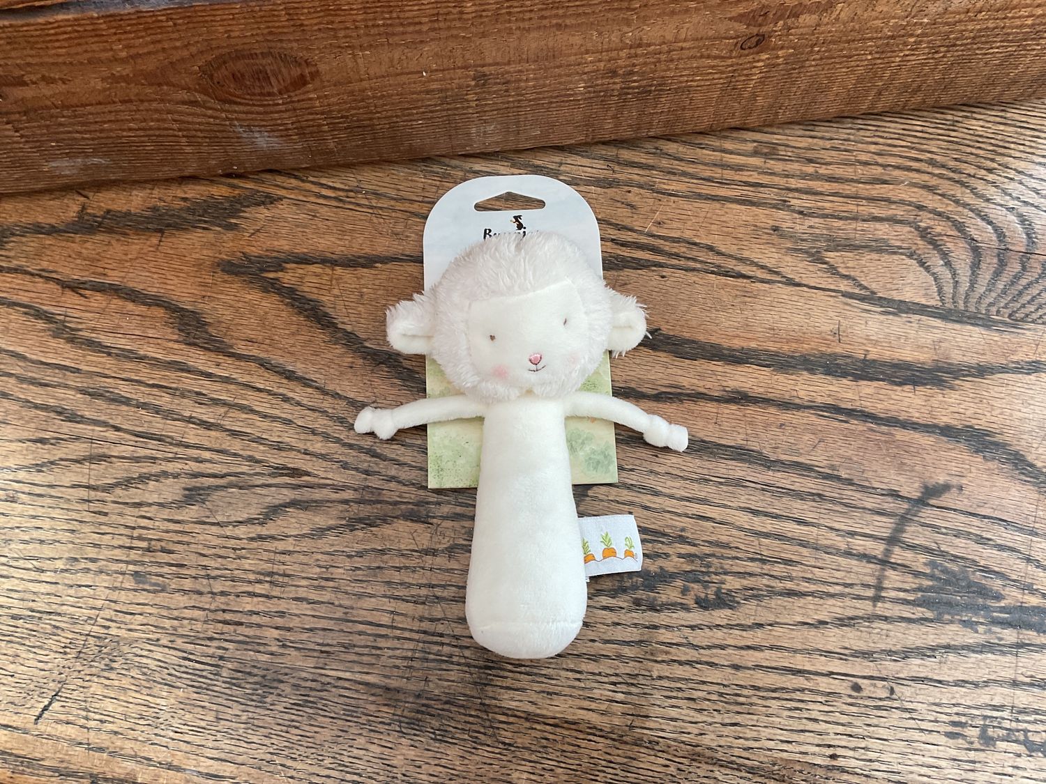 Friendly Chime Rattle - White lamb