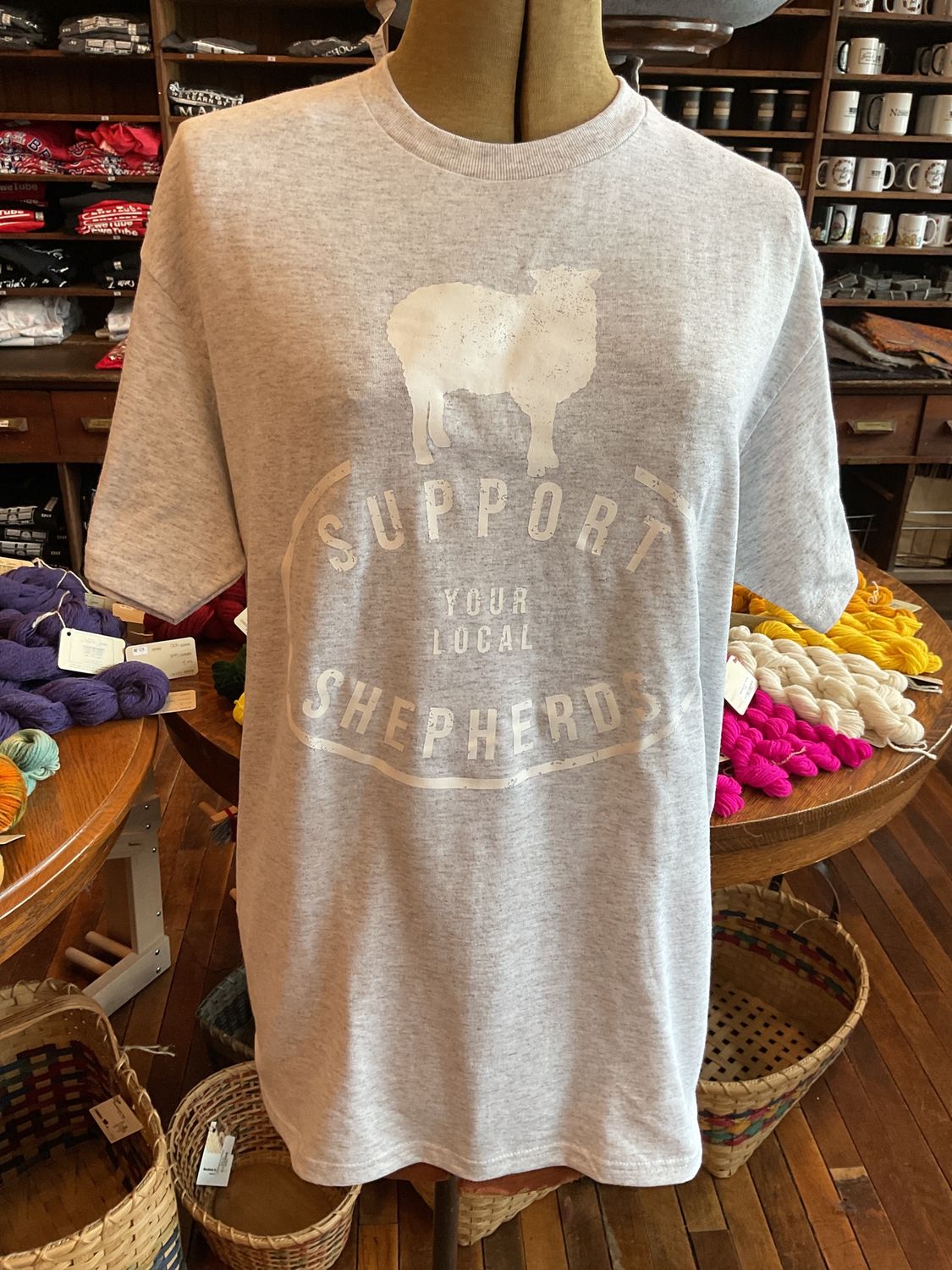 Adult Tshirt &quot;Support your local shepherd&quot;