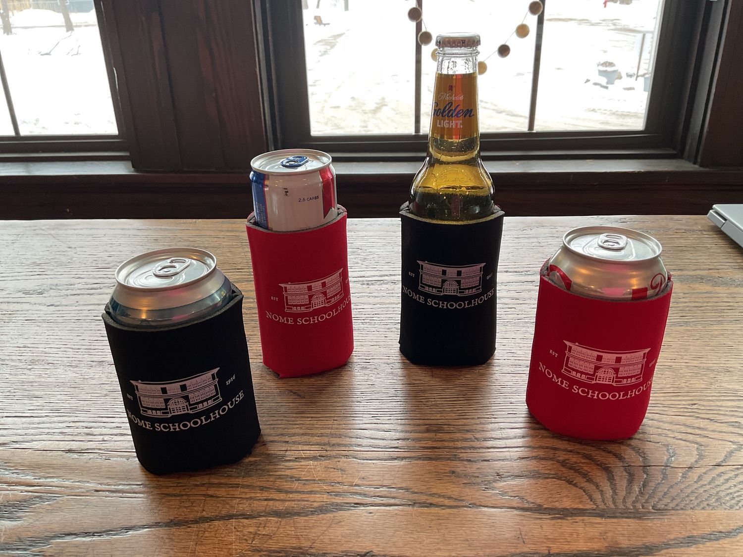 Can Koozie- Nome Schoolhouse