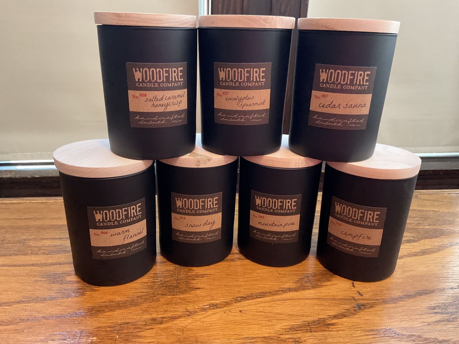 Woodfire Black Wood Wick Soy Candle - Fall &amp; Autumn