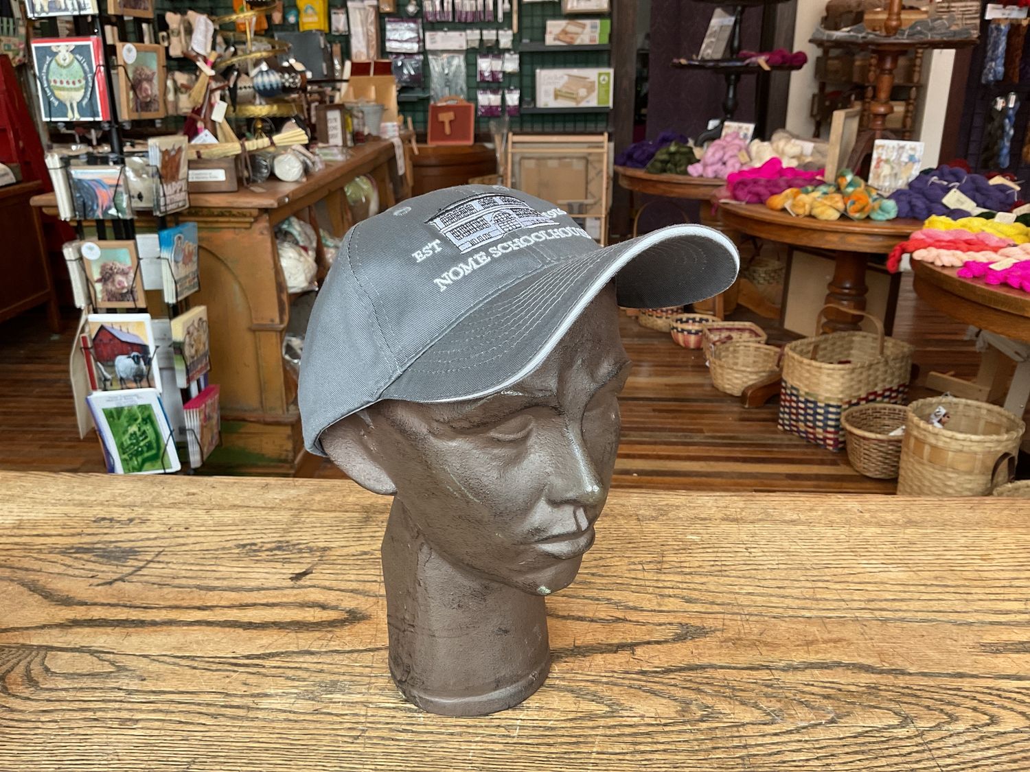 Adult Nome Schoolhouse Baseball Cap, Color: light gray