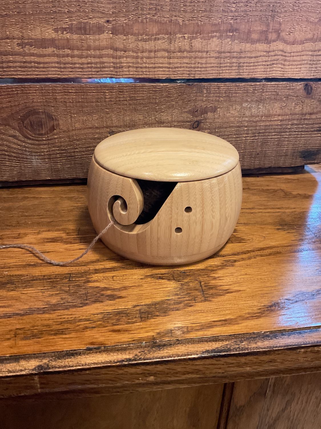 Wooden Yarn Bowl