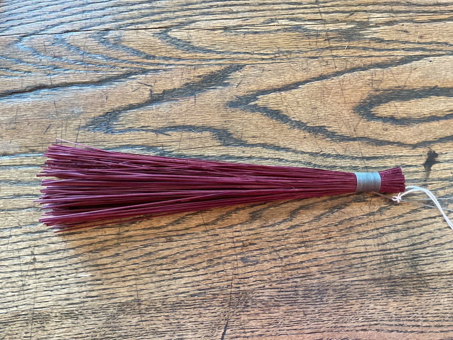 Cake Testers, Color: dyed maroon broom corn