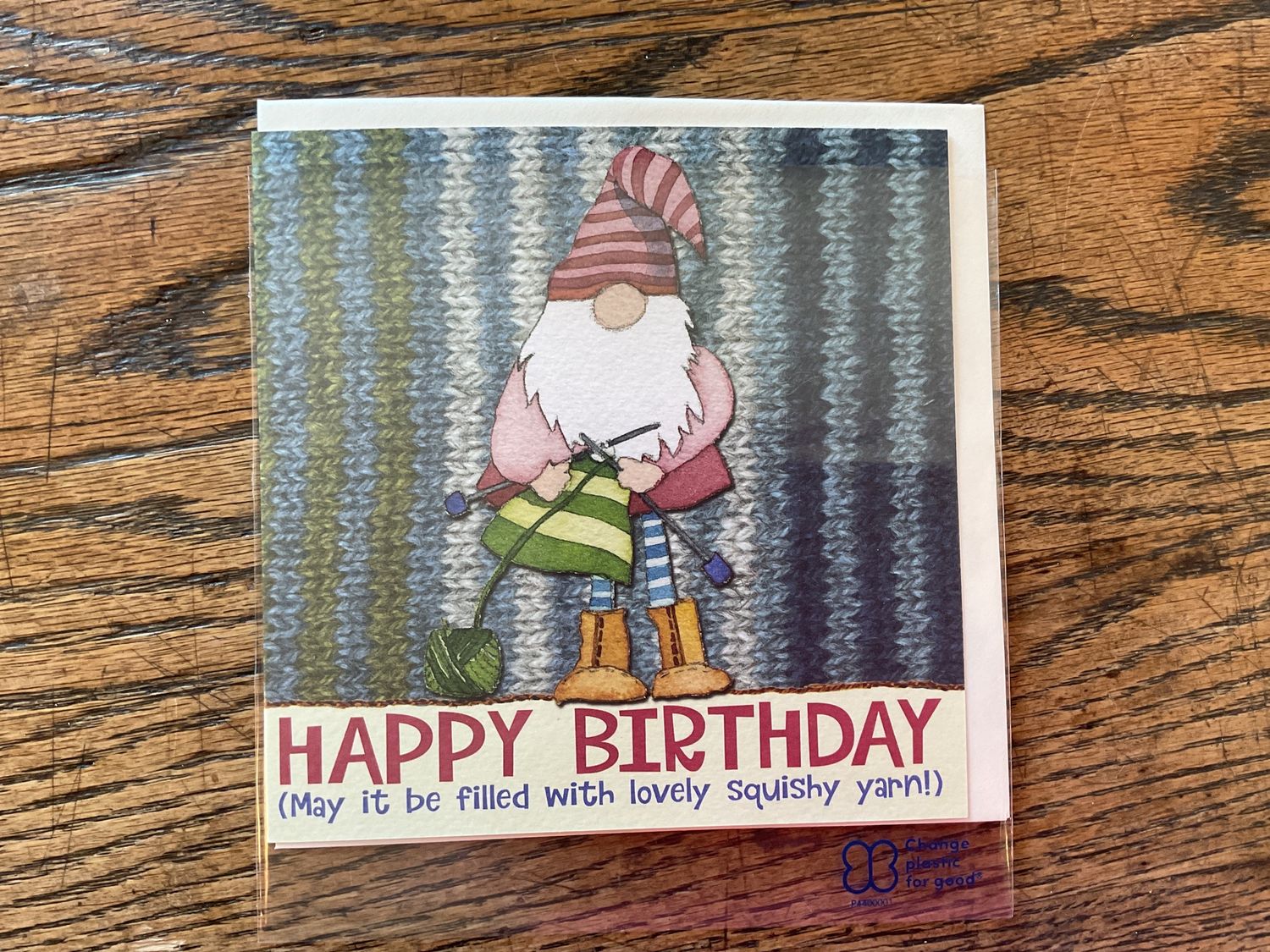 Card - Knitting Gnome