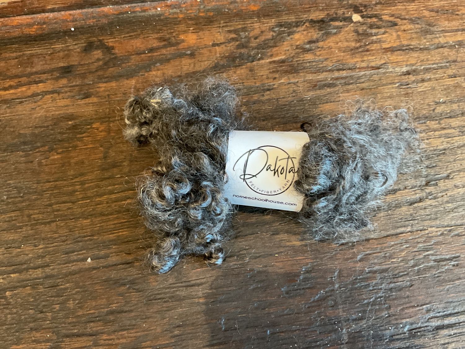 Curly Locks for Needle Felting, Color: Dark Gray