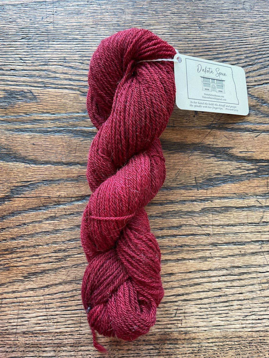 Dakota Spun  wool/alpaca, Color: dark red