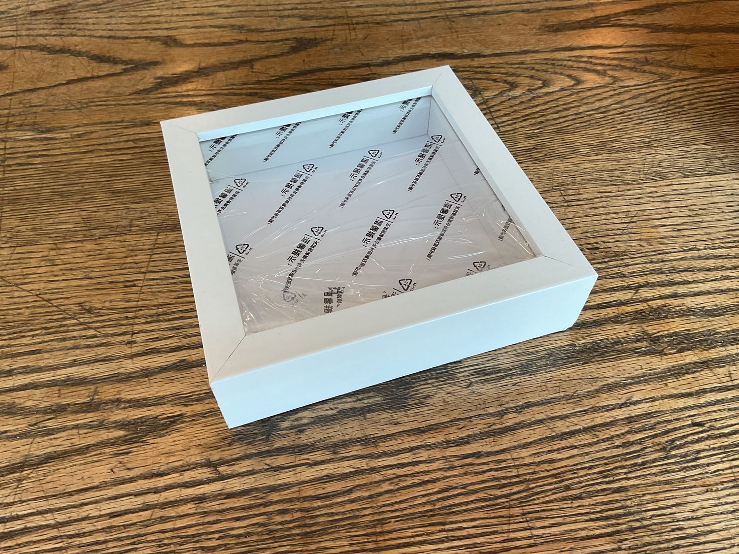 Frames/shadow box, Size: 7x7, Color: white