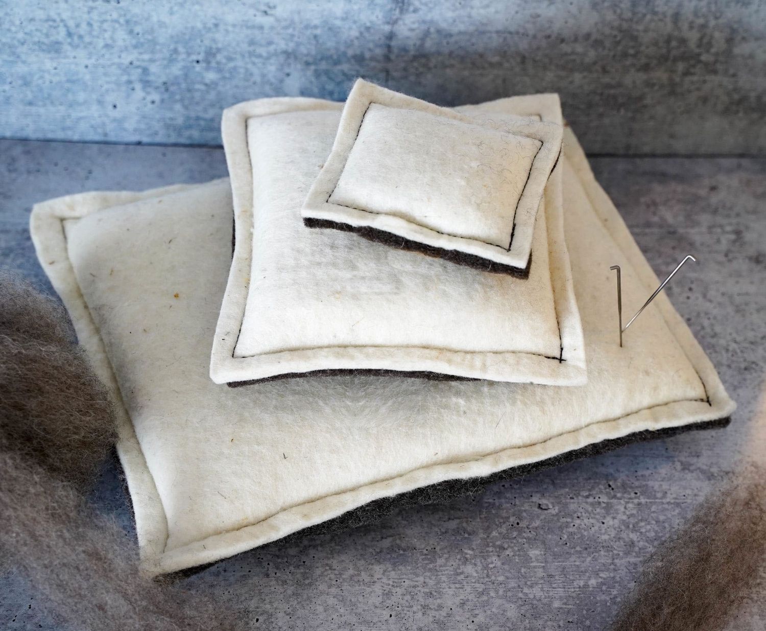 Nome Schoolhouse Original Wool Felting Cushion