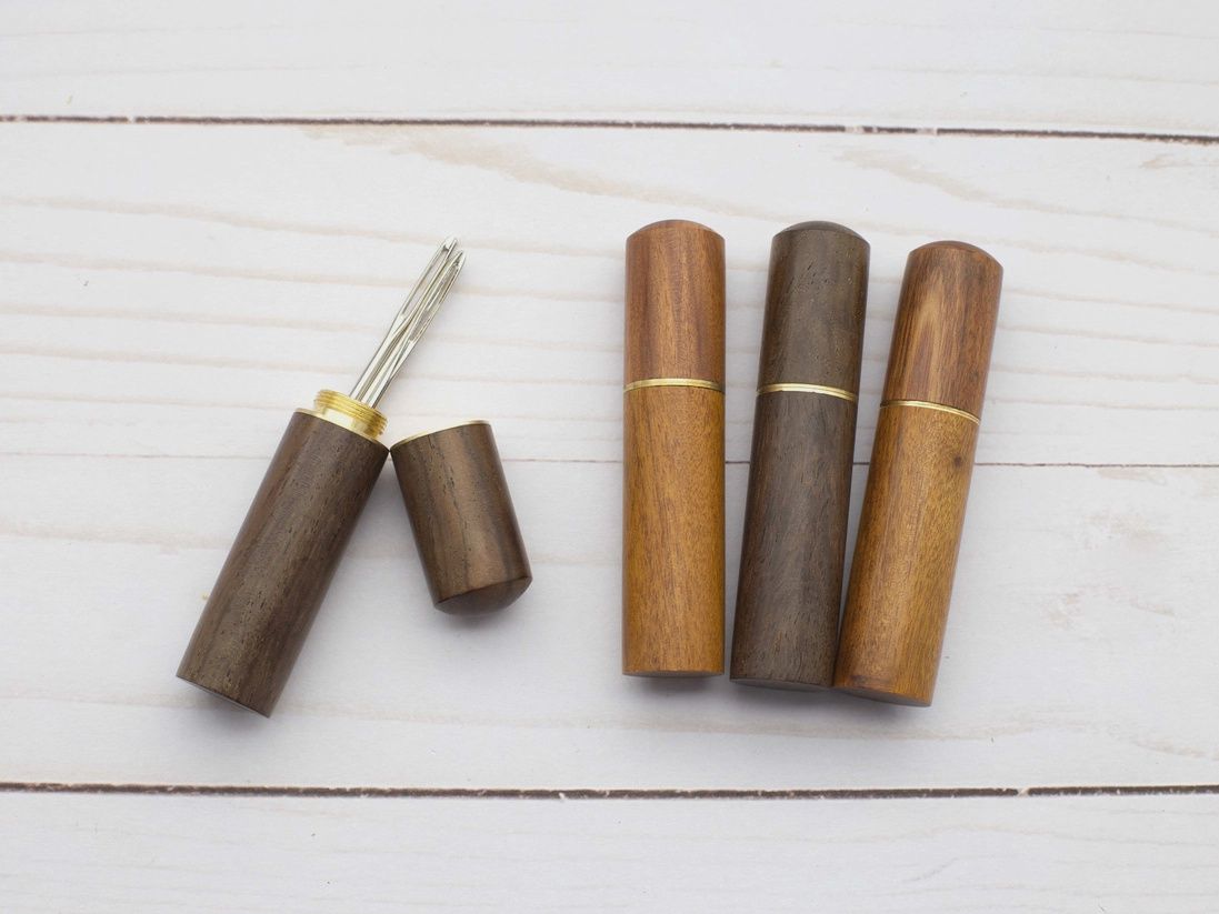 Wooden Needle Case