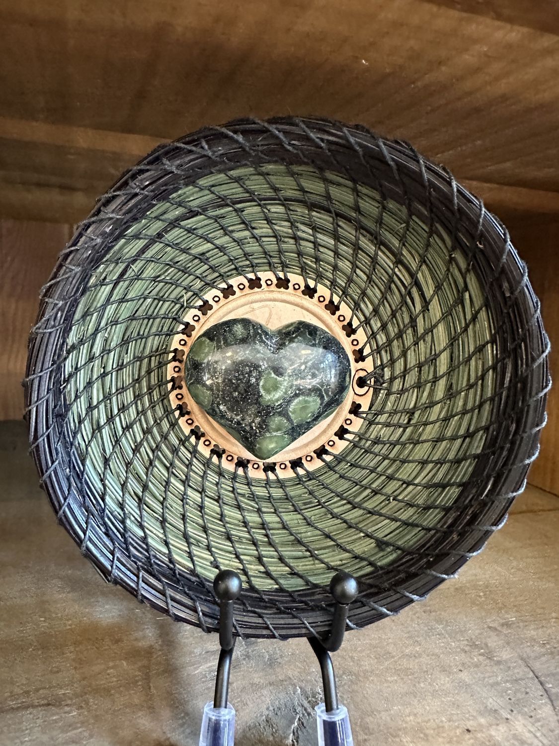 Pine Needle Basket, Style: Kambamba Jasper
