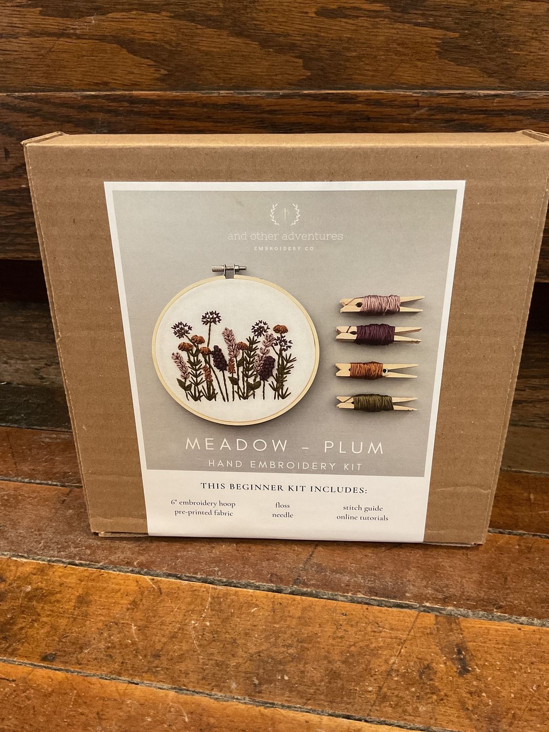 Hand Embroidery KIT - Meadow in Plum