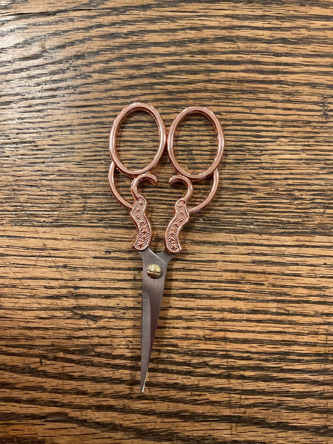 Tulip Garden Embroidery Scissors, Color: Copper