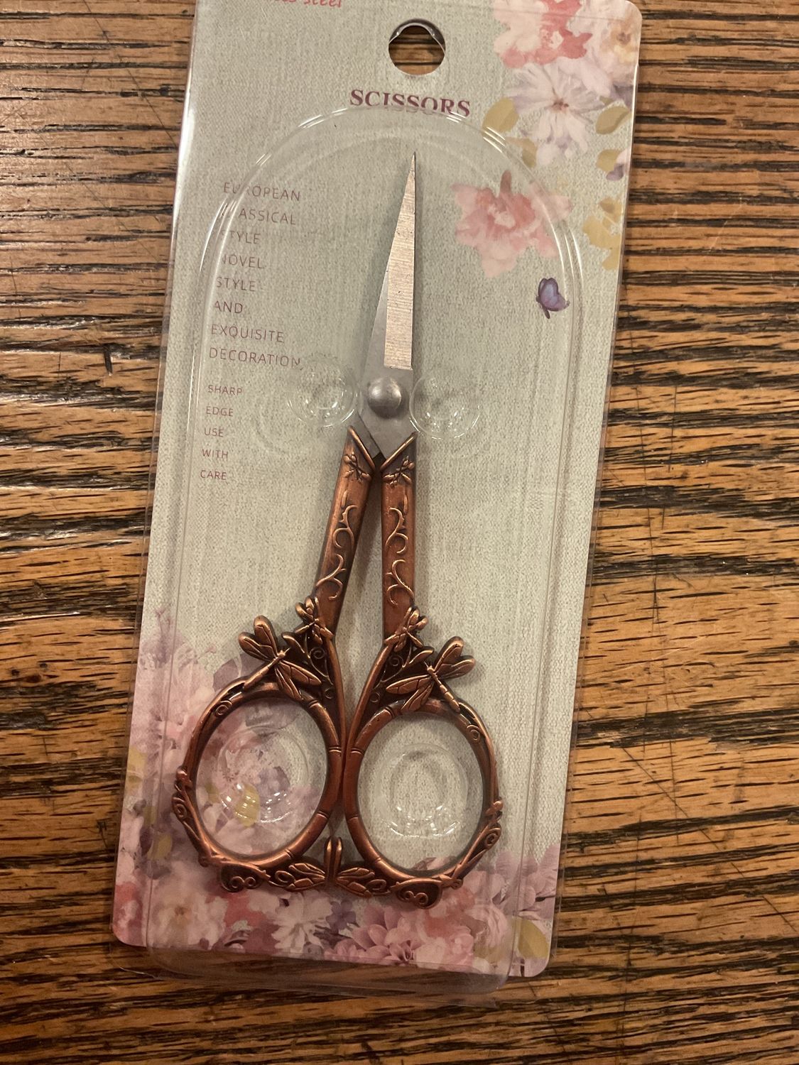 Victorian Scrollwork Scissors, Color: Copper