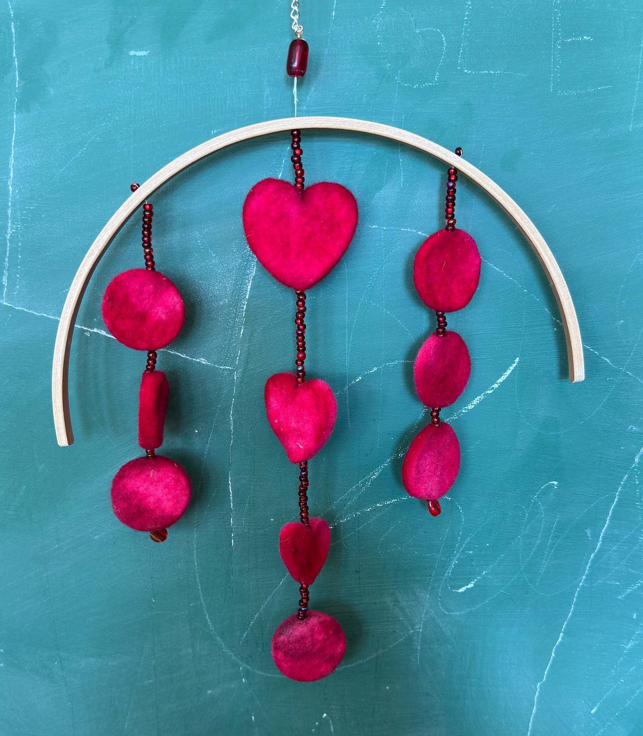 Felt Heart Mobile Kit