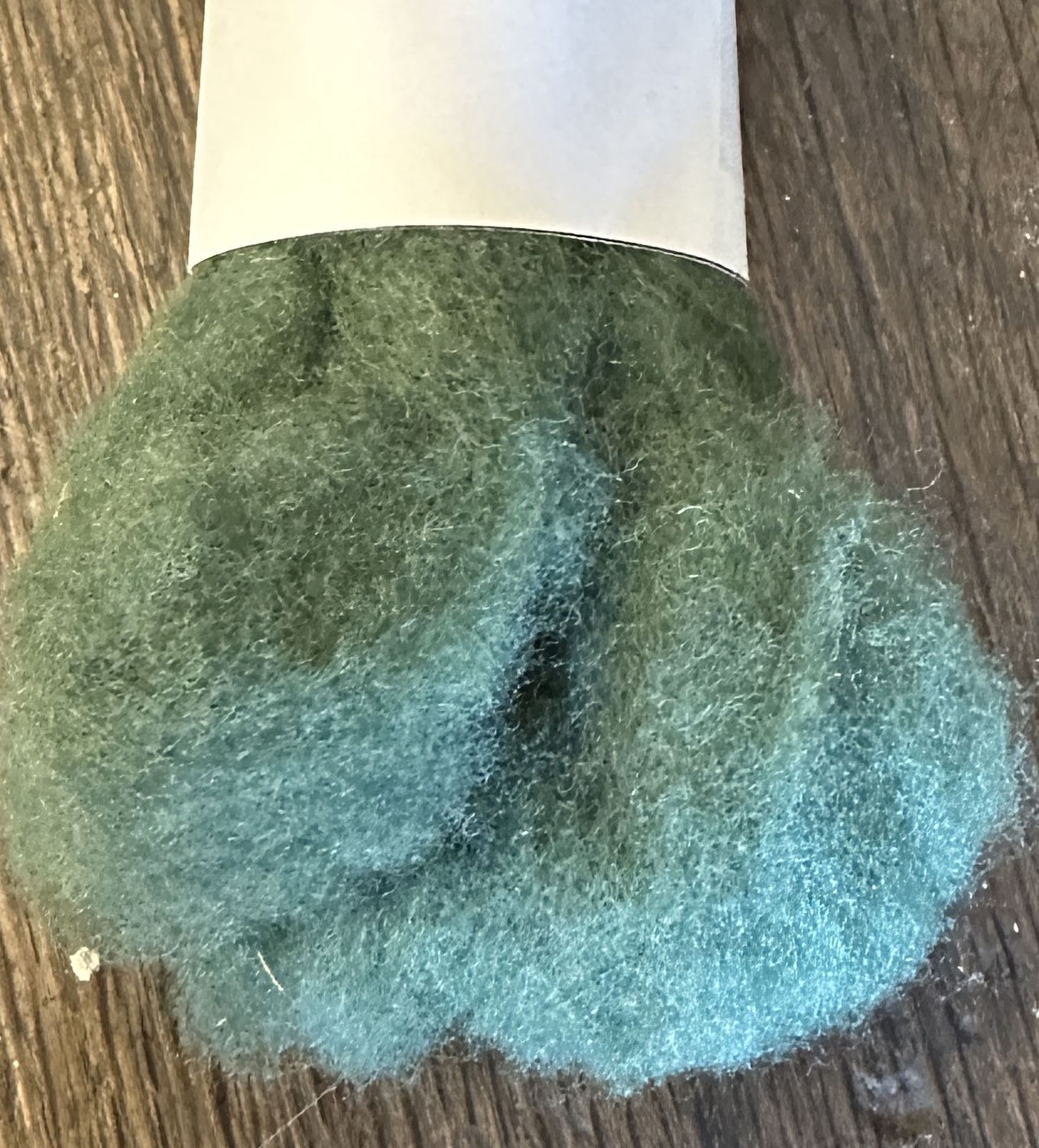 Needle felting Corriedale wool, singles, Color: Basil