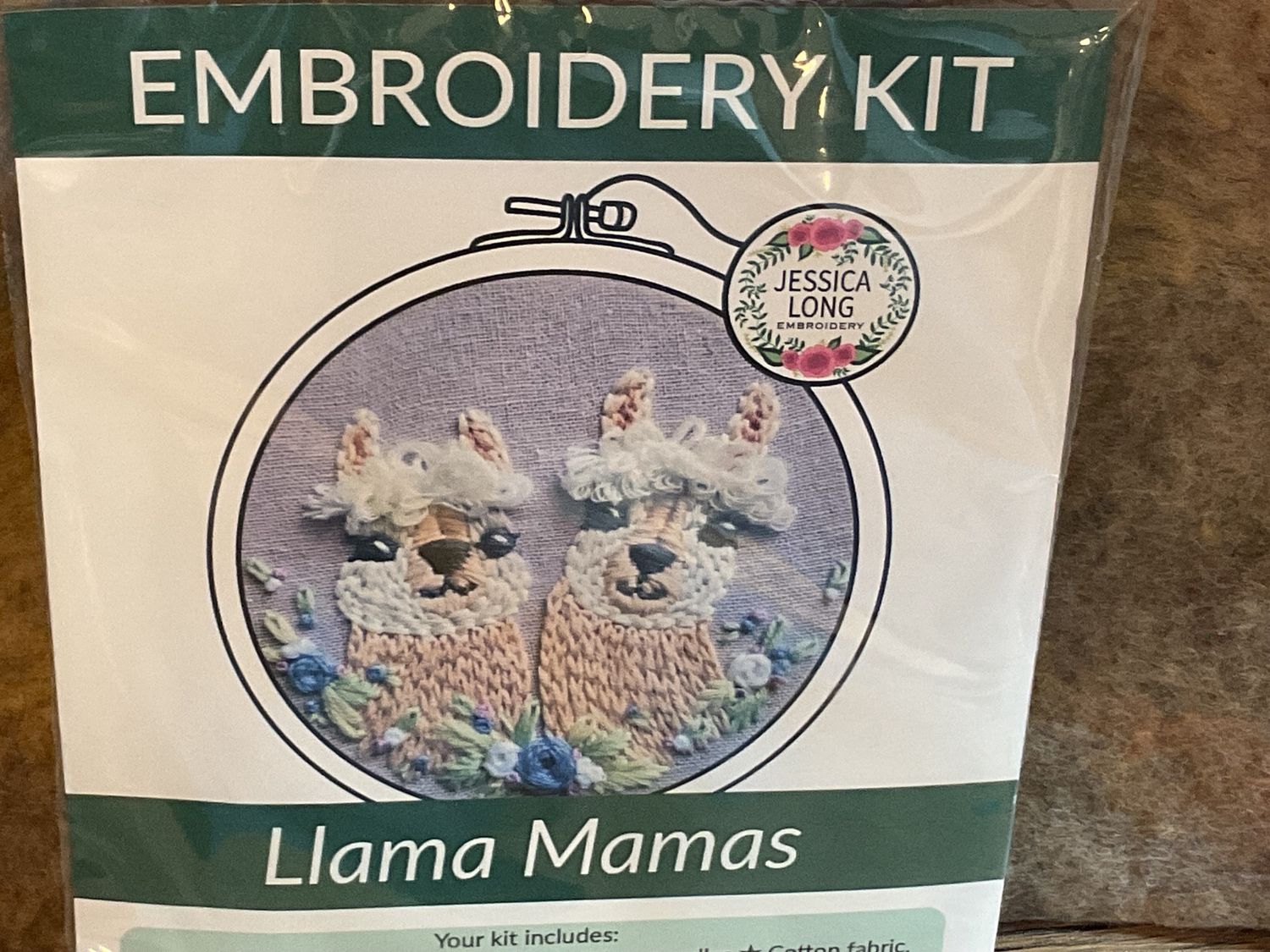 Llama Mamas Embroidery Kit