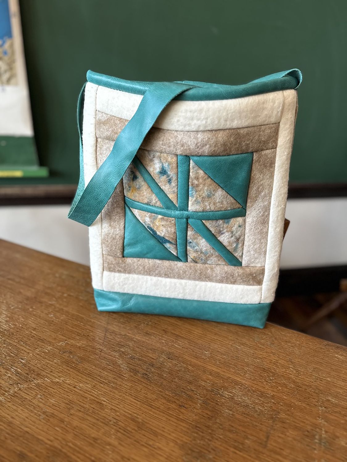 Nome Schoolhouse Custom Leather &amp; Felt Tote