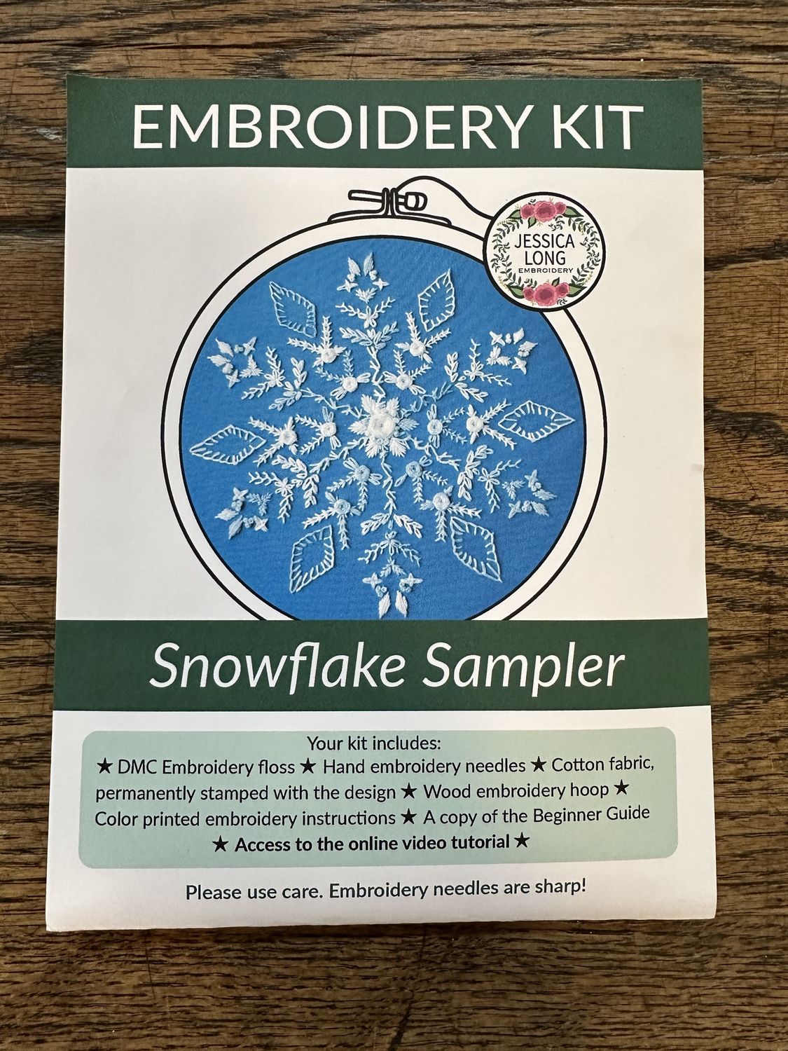 Snowflake Sampler Embroidery Kit