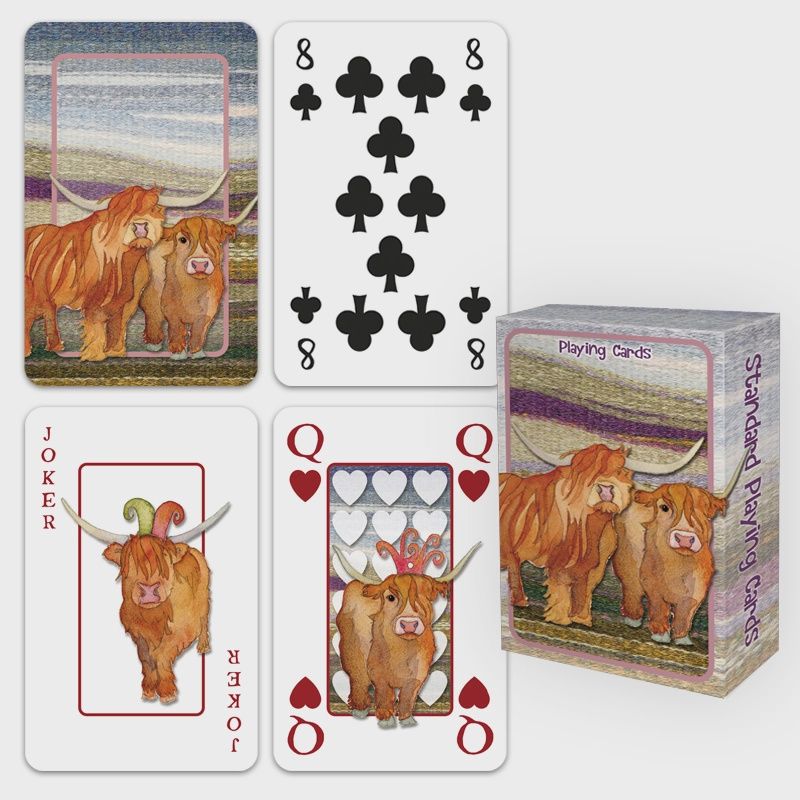 Playing Cards-Highland Cows