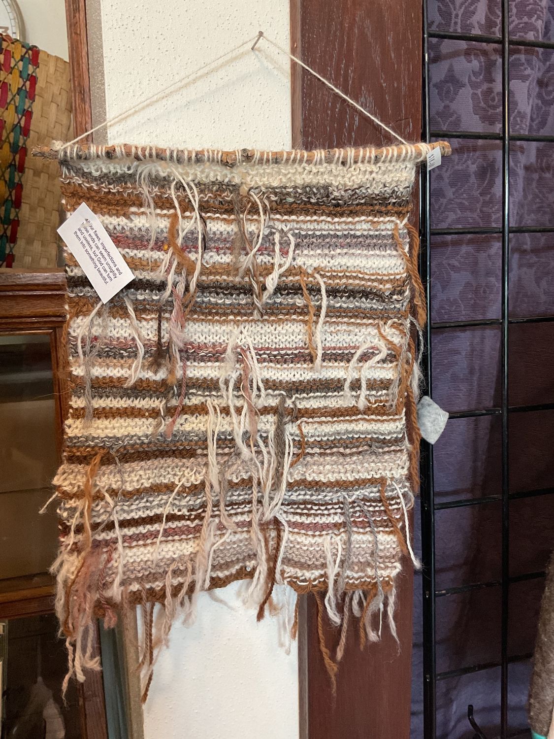 Small Handknit wall hanging
