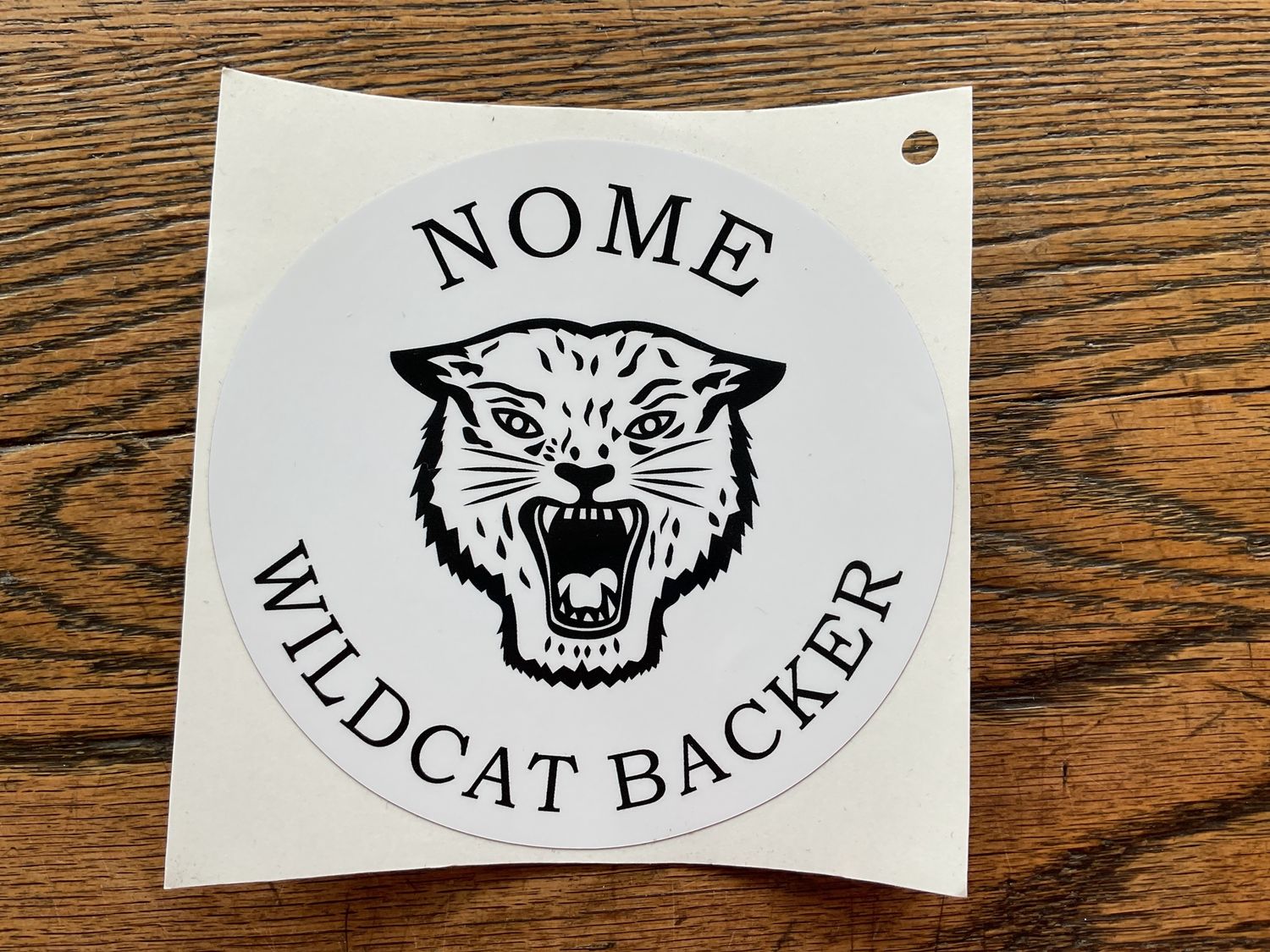 Sticker/Nome Wildcat Backer