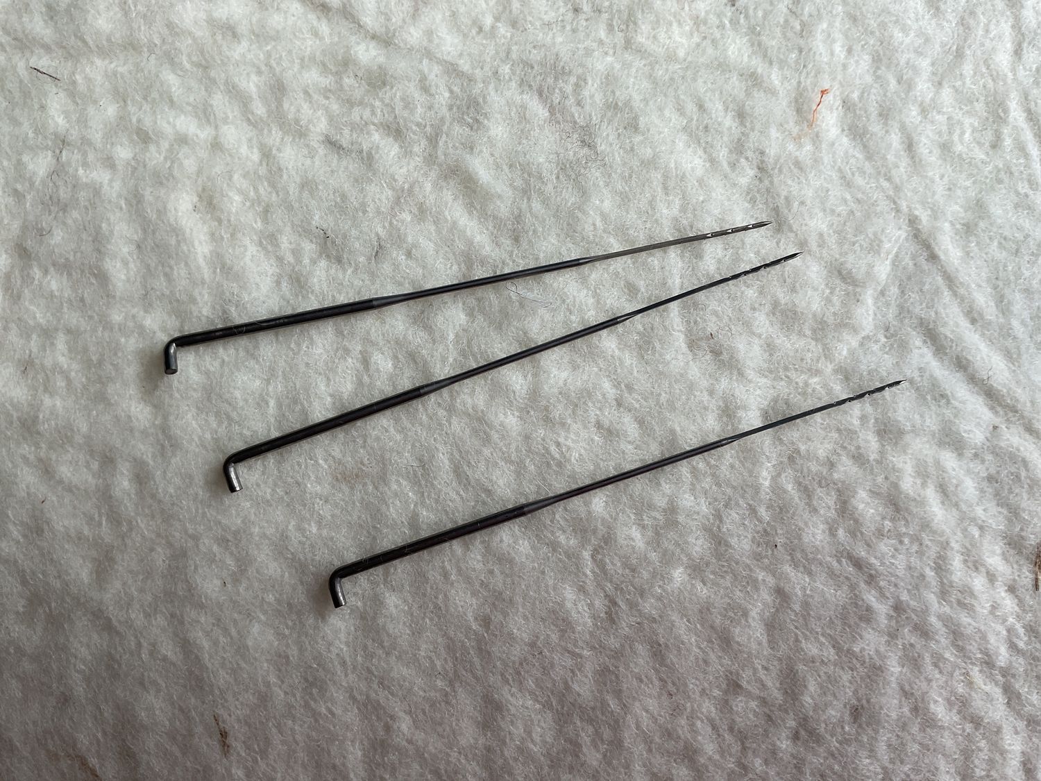 Reverse Felting Needles- set of 3