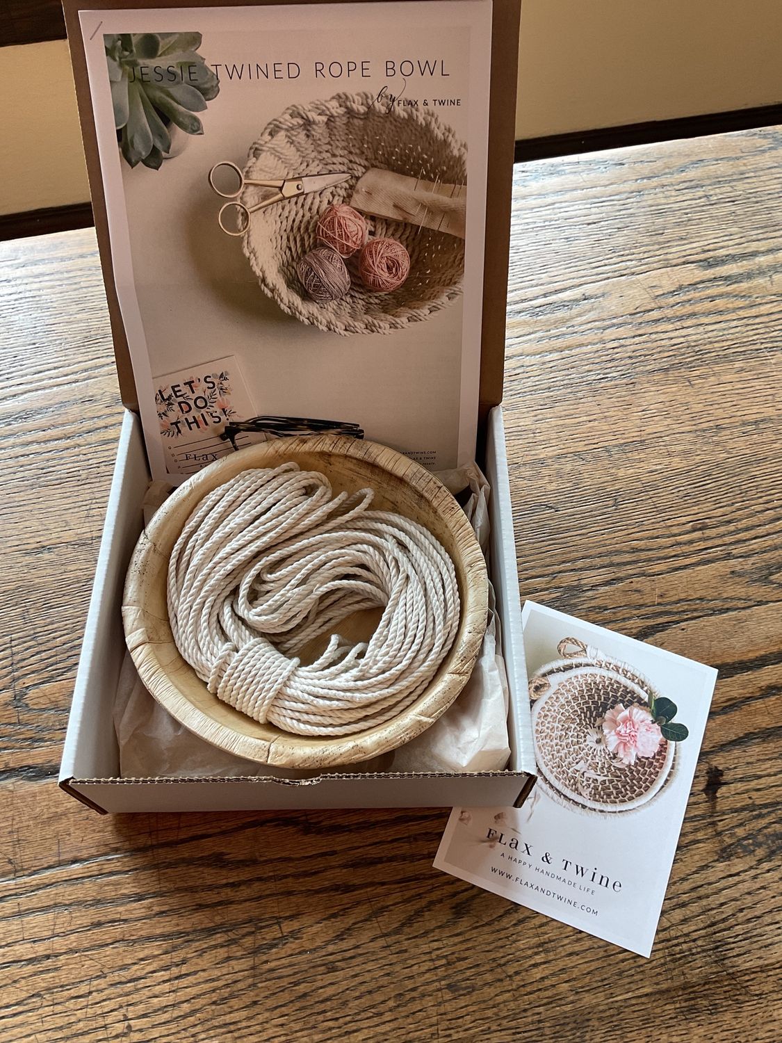 Twined Woven Rope Bowl Kit