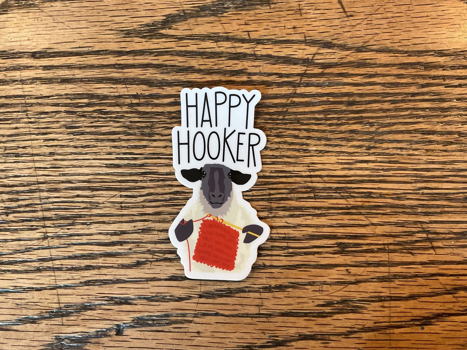 Sticker With Captions, Sticker: Happy Hooker