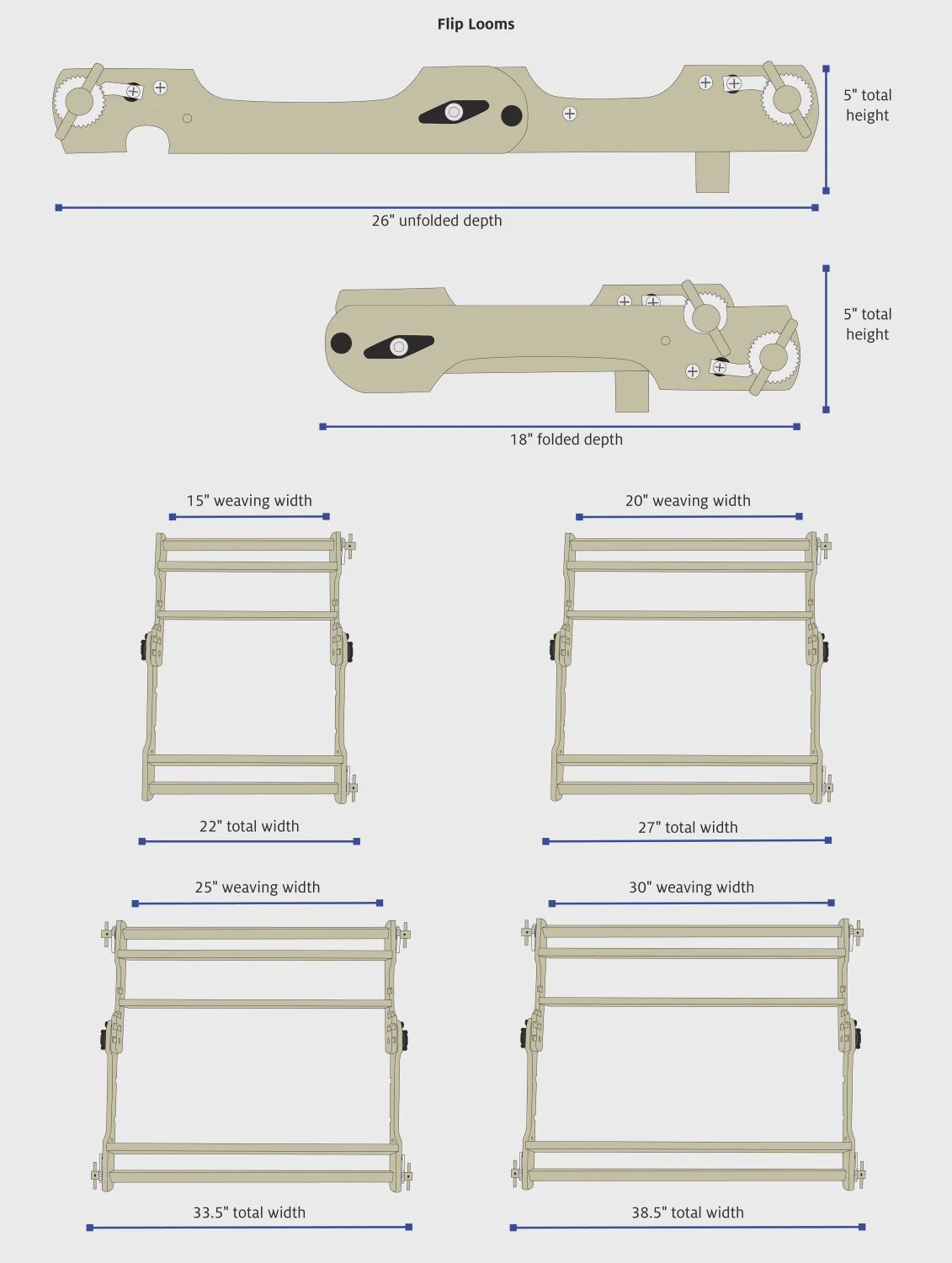 Schacht 15" Flip Folding Loom