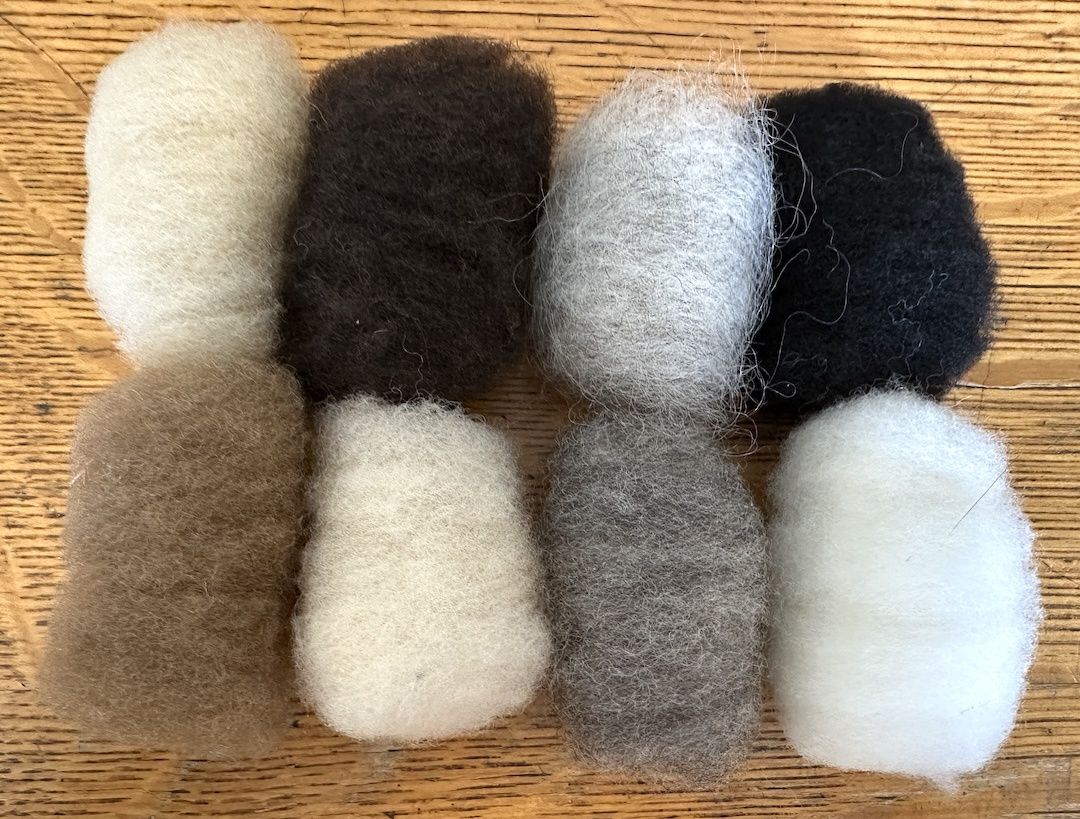 Needle Felting Wool Multi Pack, Color: Neutrals