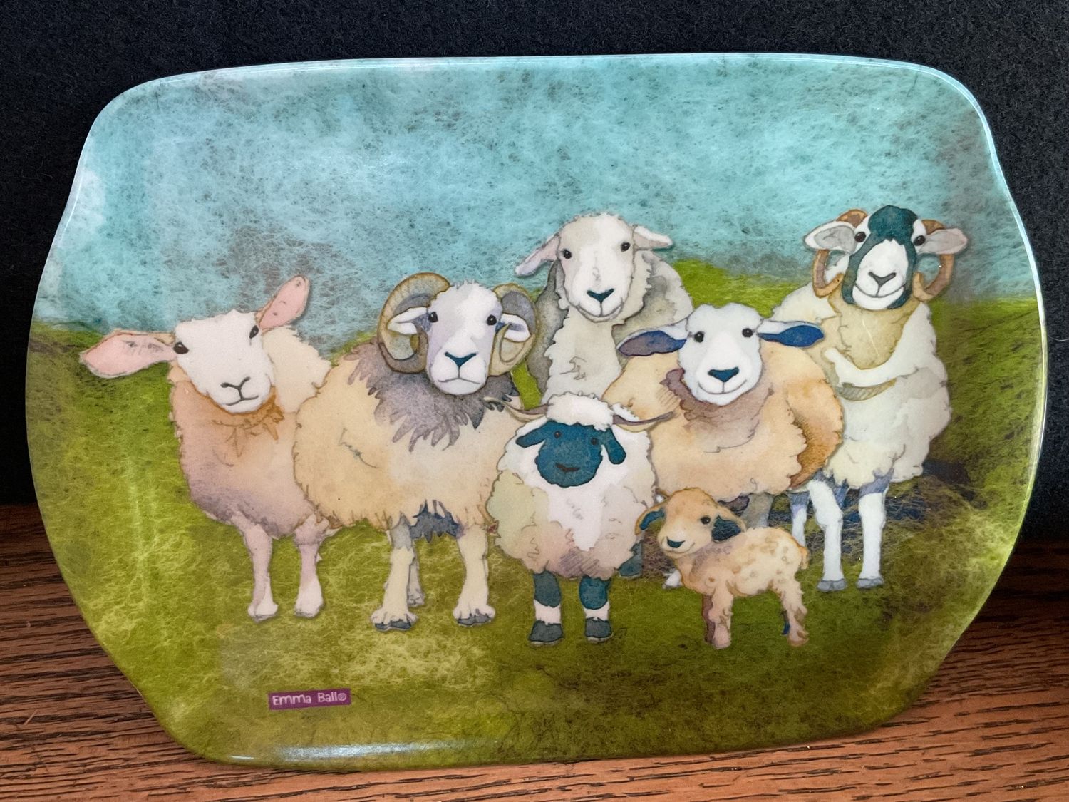 Scatter Tray / Felted Sheep