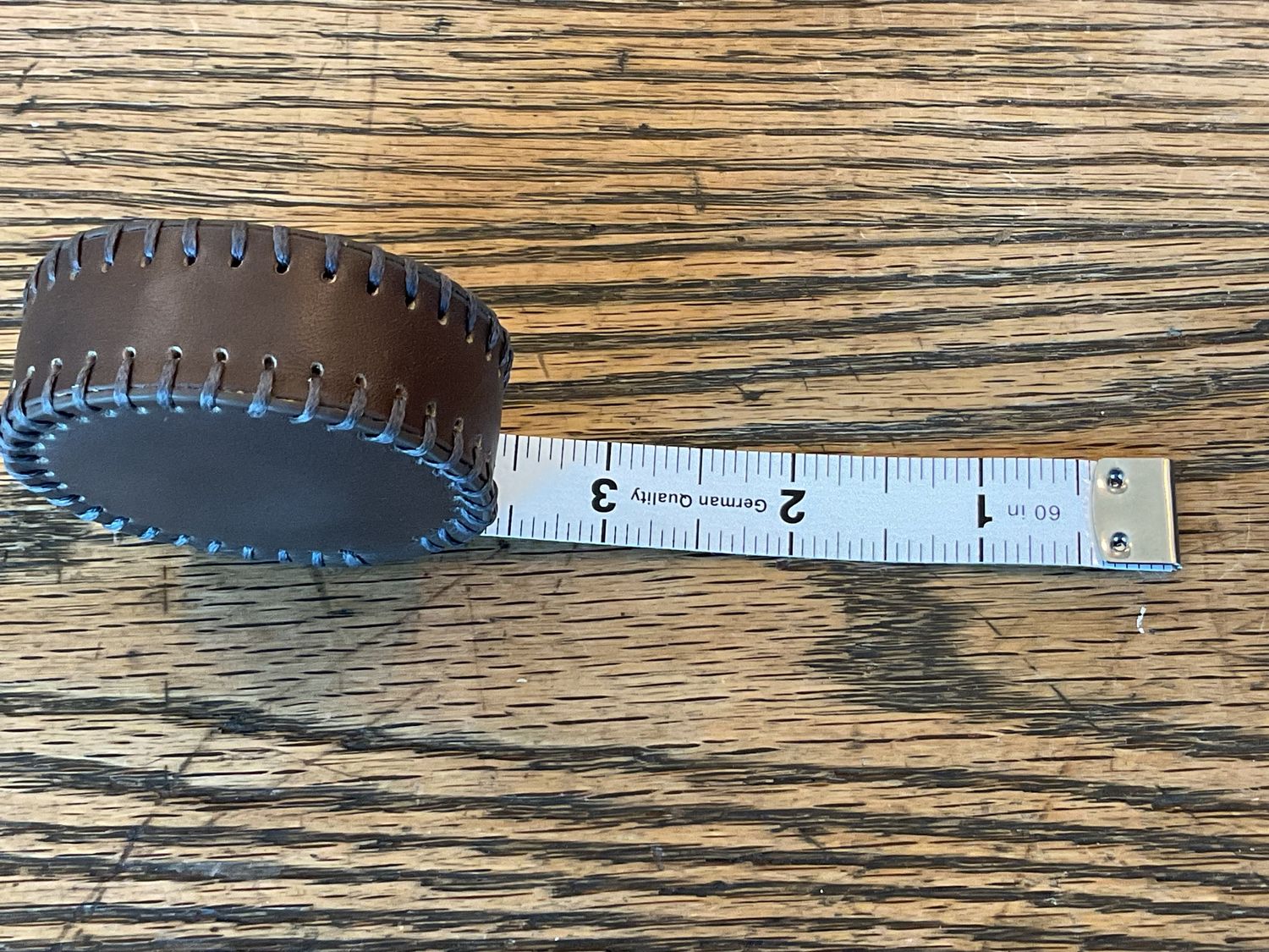 Hand-Stitched Leather Tape Measures