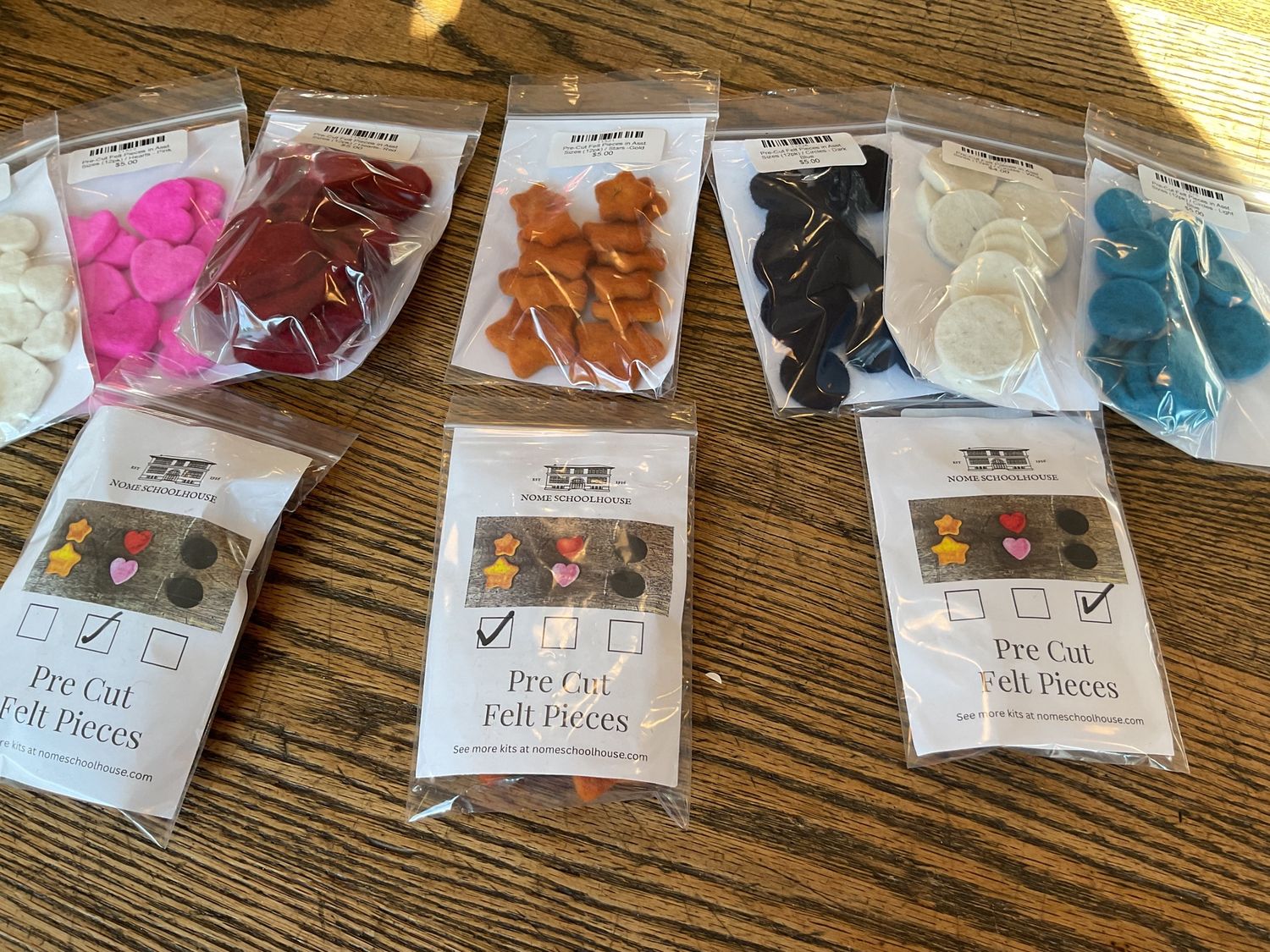 Pre-Cut Felt Pieces in Asst. Sizes (12pk)