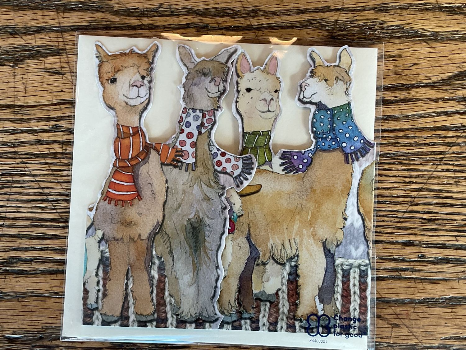 Card- Four Other Woollies Two Fold  Note Card