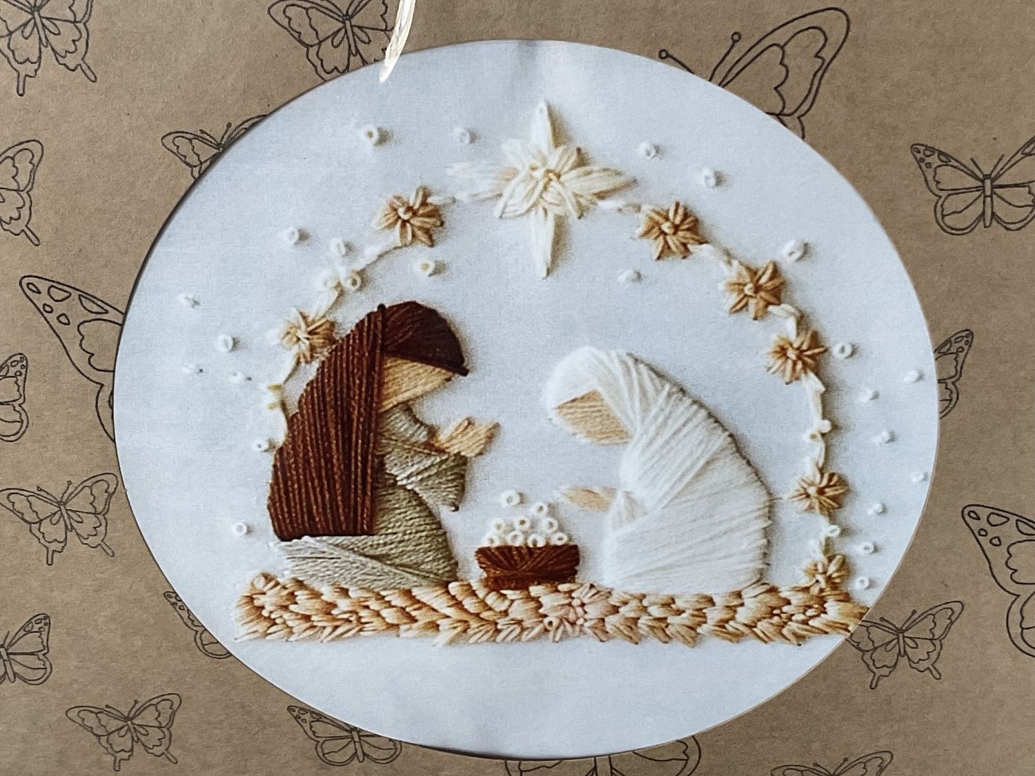 Embroidery Kit/Natural Colors /Nativity Scene