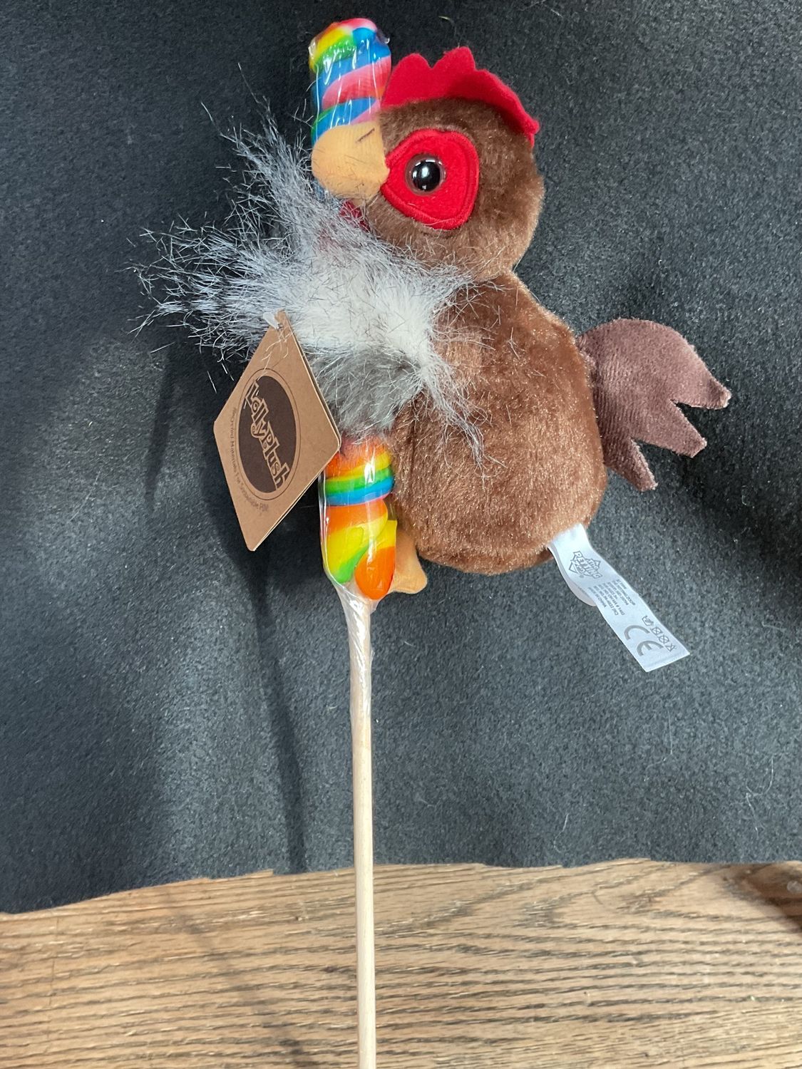 8&quot; Lolly Plush Brown Chicken