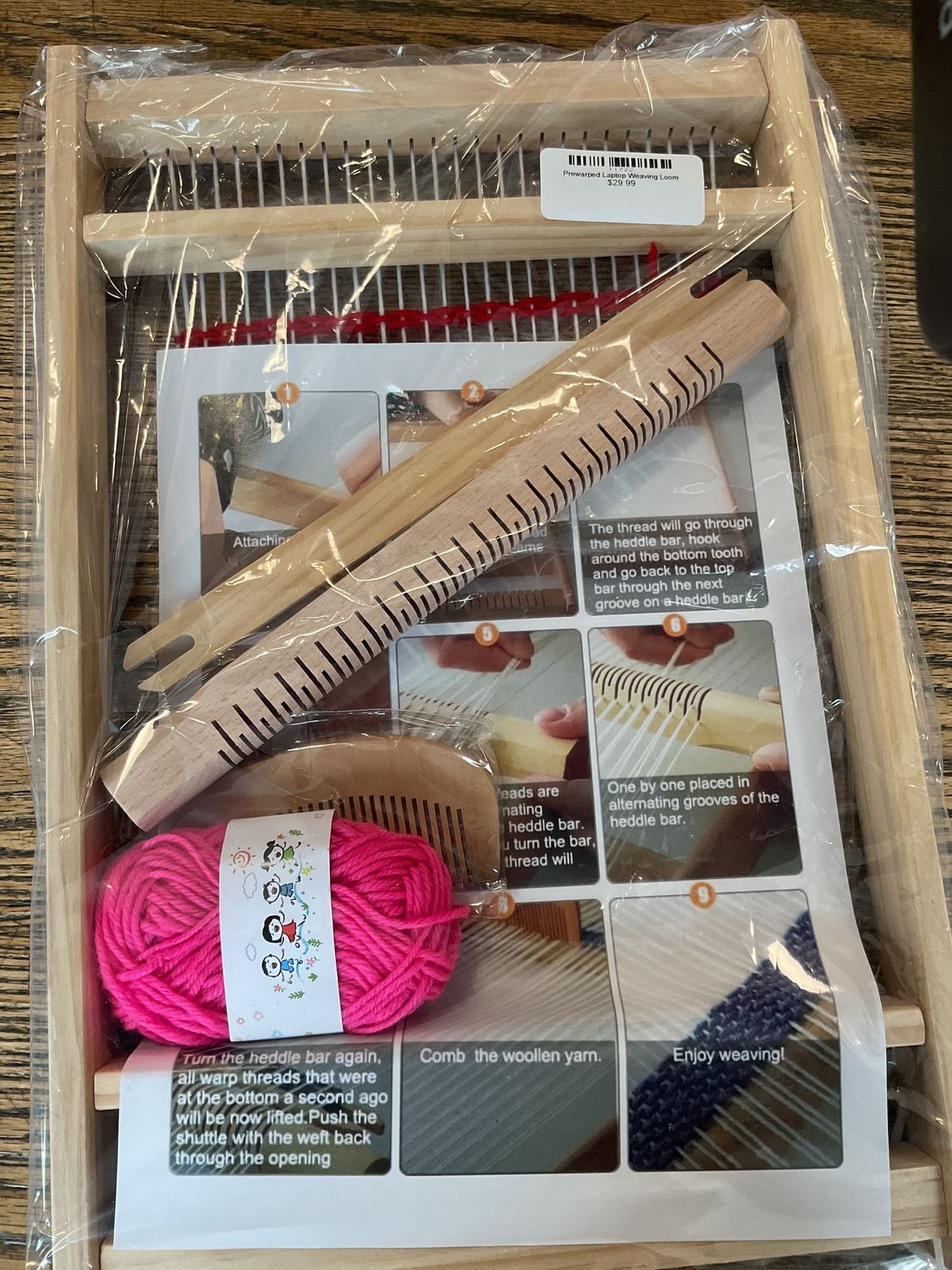 Prewarped Laptop Weaving Loom