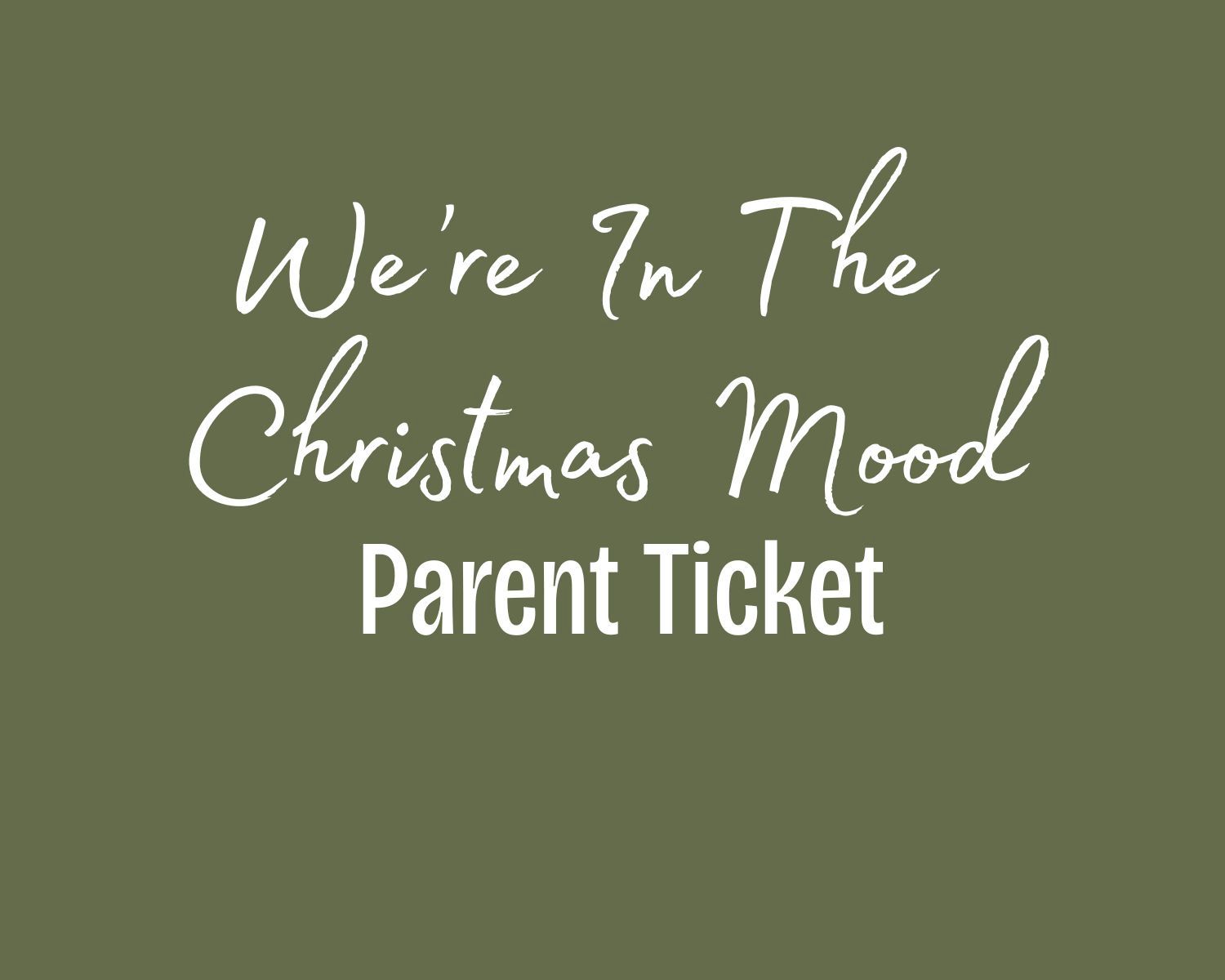 Parent ticket Saturday