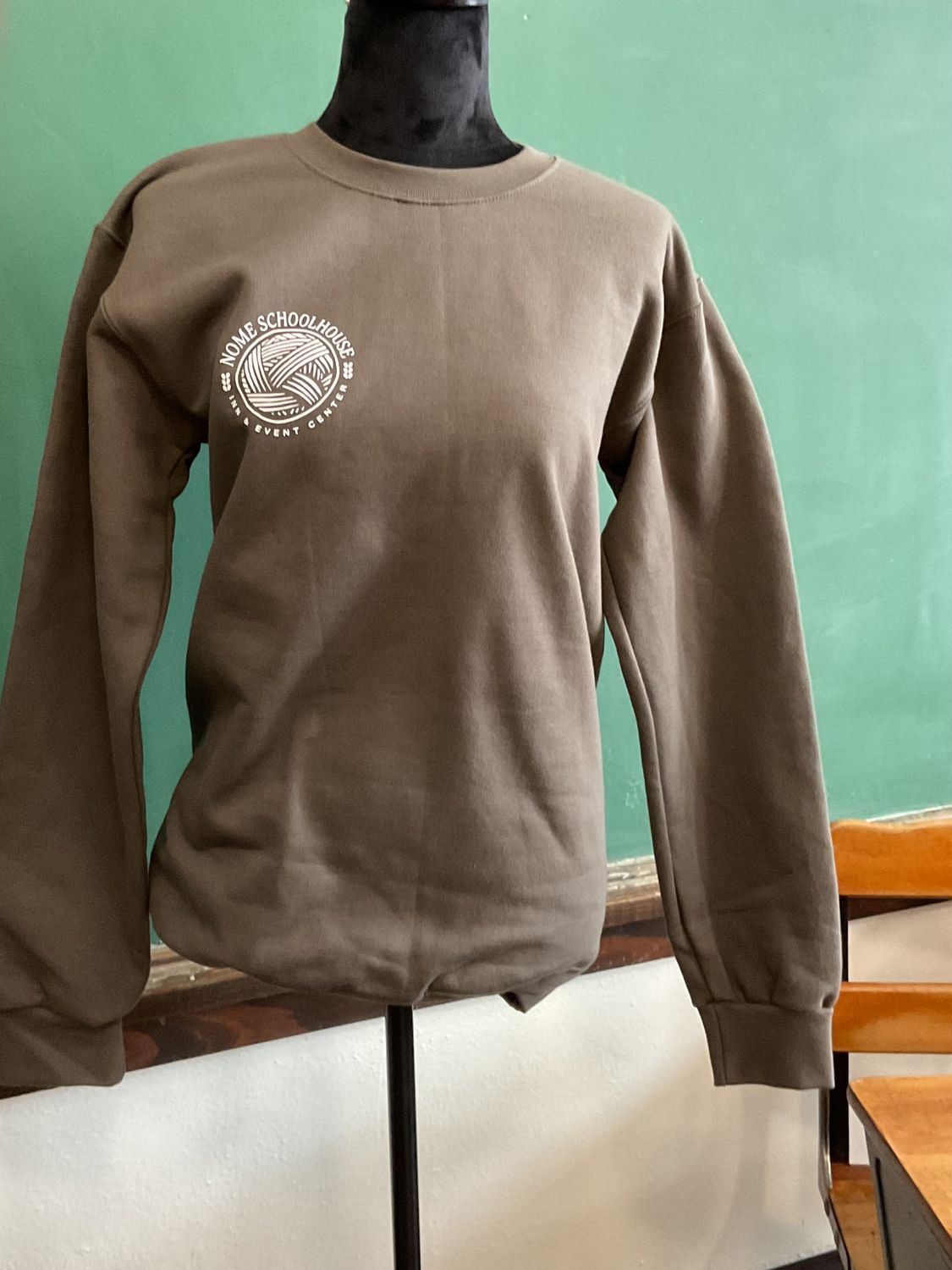 Adult Nome Schoolhouse Sweatshirt -Unisex  (Olive)