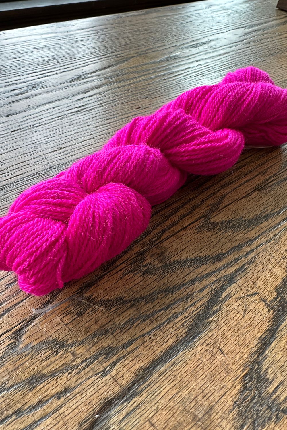 Dakota Spun Wool Alpaca Hot Pink 3 Ply Sport 200 Yd Yarn