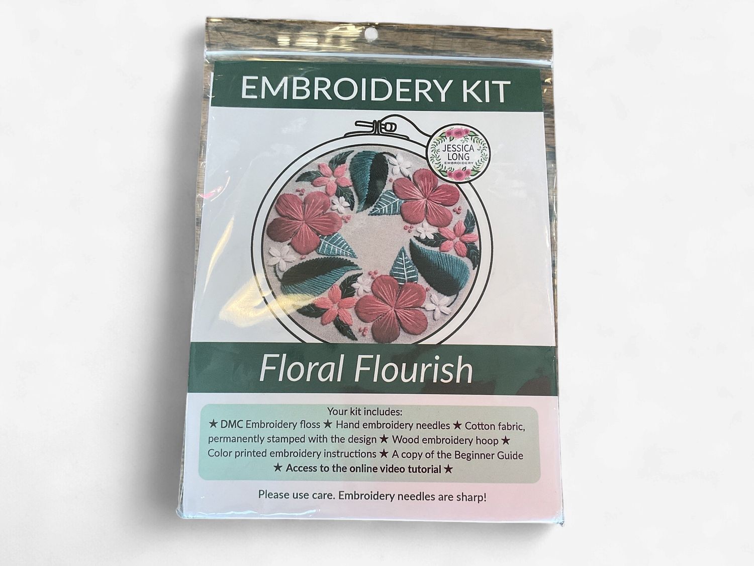 Floral Flourish Beginner Embroidery Kit
