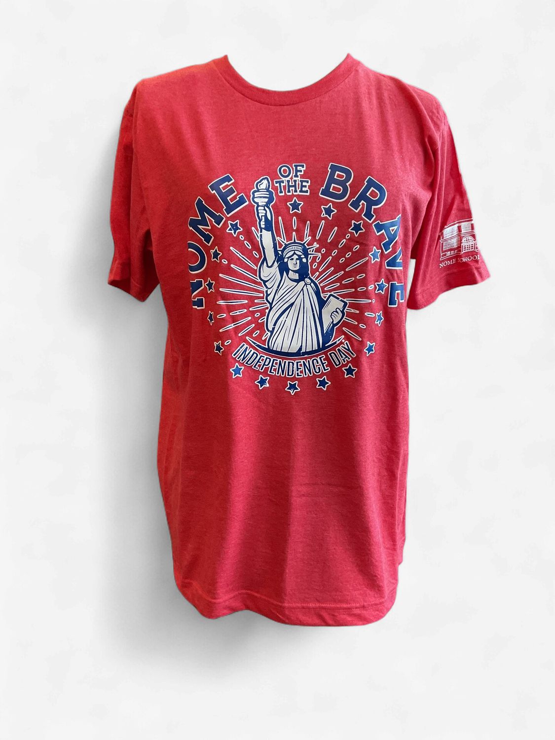 Adult Nome of the Brave T-Shirt, Color: Red, Size: medium