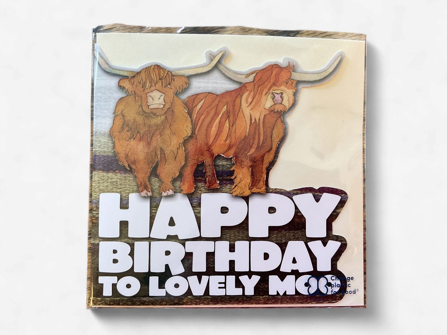 Card - Highland Cows Happy Birthday To Lovely Moo